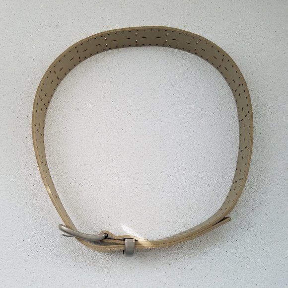 1980's New York & Comapny Wide Tan Suede Belt - Picture 7 of 7